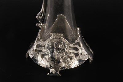 Lot 302 - An Art Nouveau style glass claret jug, with...