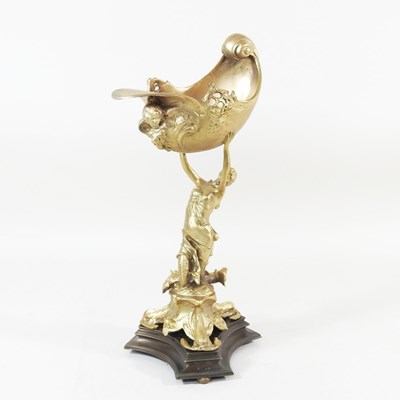 Lot 443 - A Rococo style gilt bronze centrepiece, modern,...