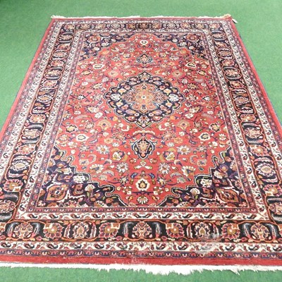Lot 193 - A Persian woollen rug