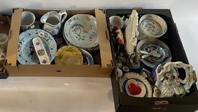Lot 728 - A collection of 18th century and later ceramics