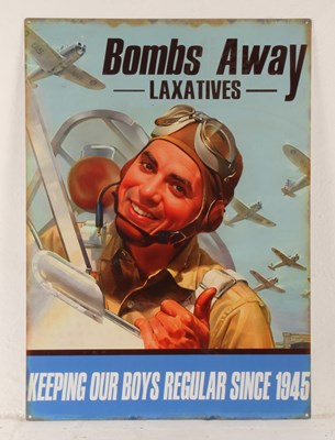 Lot 632 - A tin advertising sign