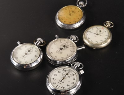 Lot 368 - A collection of vintage stopwatches, including...