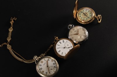 Lot 442 - A collection of pocket watches, including a...