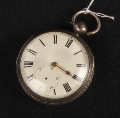 Lot 94 - A silver cased open face fusee pocket watch,...