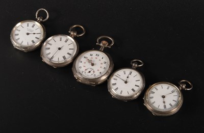 Lot 293 - A collection of ladies open face pocket...