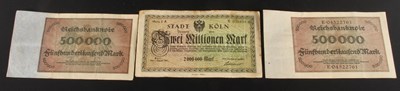 Lot 252 - A Cologne 1923 notgeld 2,000,000 mark banknote,...