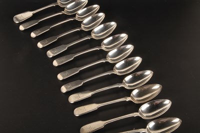 Lot 332 - A matched set of twelve William IV silver...