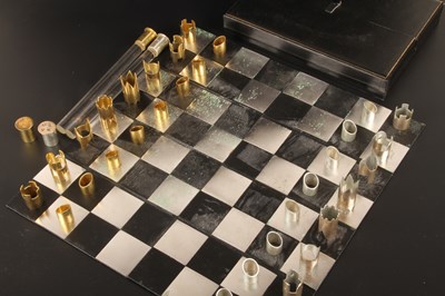 Lot 122 - A silver and silver gilt limited edition chess...