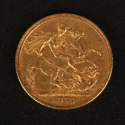 Lot 19 - A British Victoria 1872 gold full sovereign