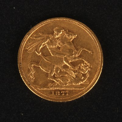 Lot 15 - An Australian Victoria 1877 gold full...