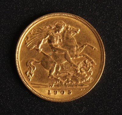 Lot 44 - An Edward VII 1905 gold half sovereign