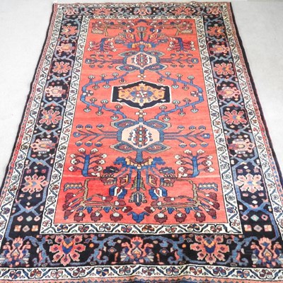 Lot 514 - A Persian bakhtiar carpet, with three central...