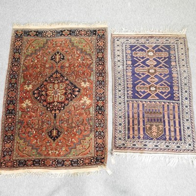 Lot 196 - A Persian woollen rug