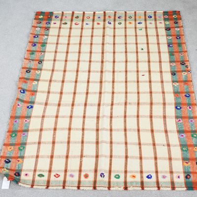 Lot 306 - A Persian jajim kilim, with all over check...