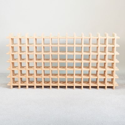 Lot 318 - A wooden wine rack