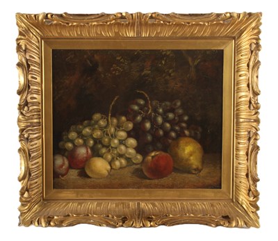 Lot 335 - English School, still life of fruit, oil on...
