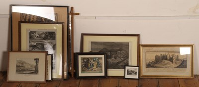 Lot 643 - A collection of traditional prints, including...