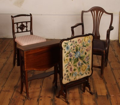 Lot 495 - A collection of furniture, to include an...
