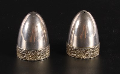 Lot 298 - A pair of Elizabeth II silver salt and pepper...