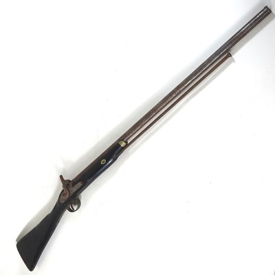 Lot 118 - An antique percussion rifle