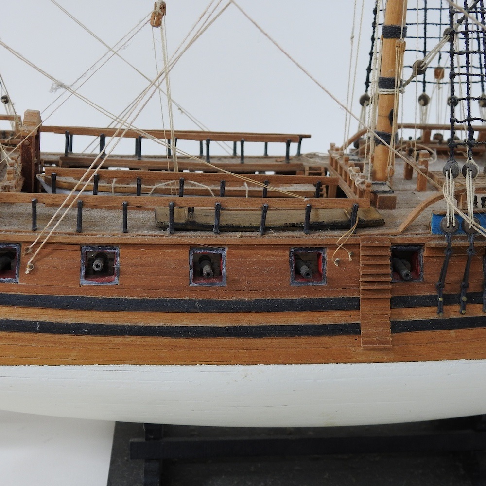 Lot 197 - A Scratch Built Model Of A Ship