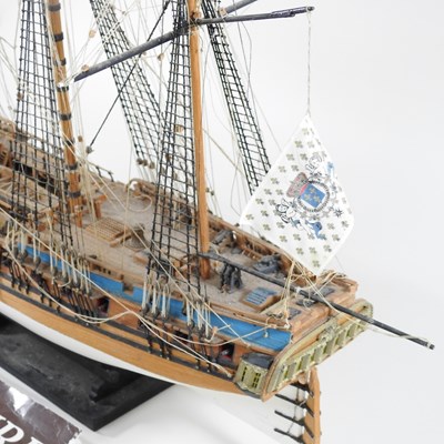 Lot 197 - A scratch built model of a ship