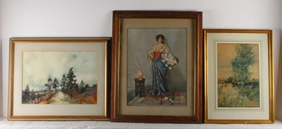 Lot 788 - Three paintings, together with a collection of...