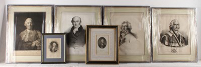 Lot 504 - A collection of portraits of Waterloo military...