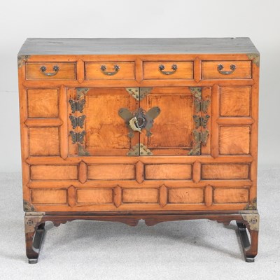 Lot 94 - A Korean cabinet on stand, 20th century,...