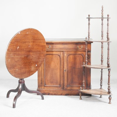 Lot 682 - A Victorian mahogany chiffonier, 92cm wide,...