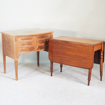 Lot 597 - A mahogany canteen, 82cm wide, together with a...