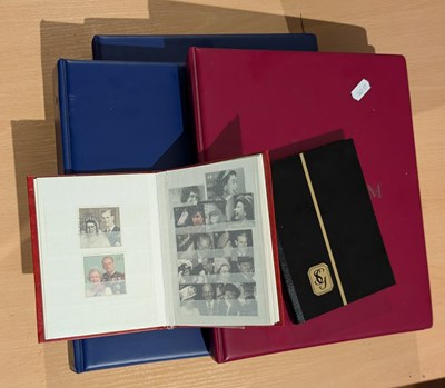 Lot 810 - Three modern hingeless ring binders of world...