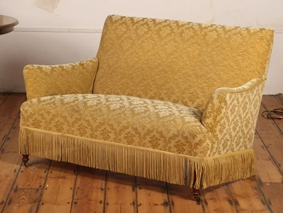 Lot 822 - An early 20th century gold upholstered two...