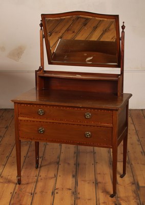 Lot 749 - An Edwardian mahogany dressing table