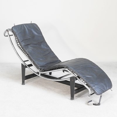 Lot 26 - After Le Corbusier, a tubular chrome LC4 model...