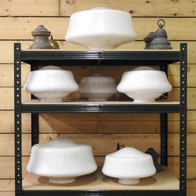 Lot 554 - A collection of mid 20th century opaline glass...