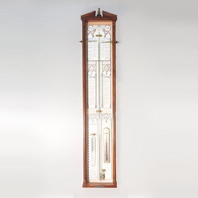 Lot 103 - A 19th century Admiral Fitzroy's barometer, in...