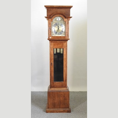 Lot 681 - A modern bespoke made oak cased longcase clock