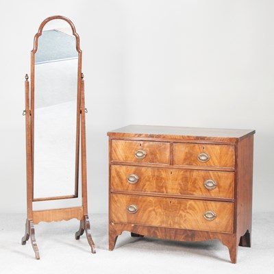 Lot 515 - A 19th century mahogany chest of drawers, on...
