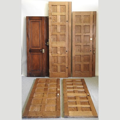 Lot 327 - A large pair of bespoke panelled interior doors