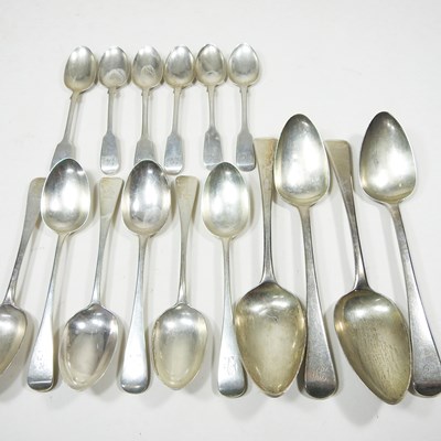 Lot 37 - A matched set of four George III and Victorian...
