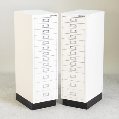Lot 151 - A pair of Bisley metal filing cabinets (2)
