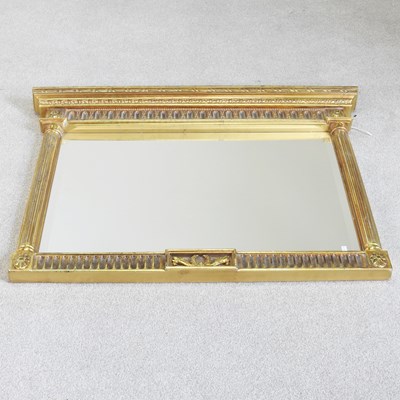 Lot 88 - A modern gilt framed wall mirror, of classical...