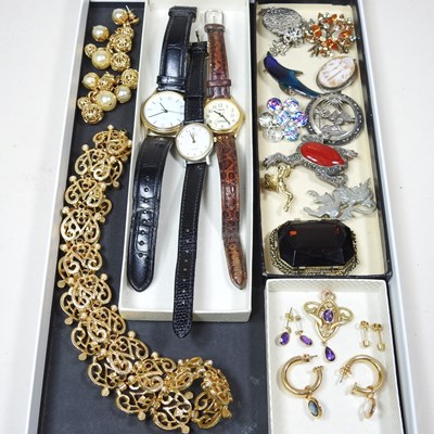 Lot 360 - A ladies Omega De Ville wristwatch, together...