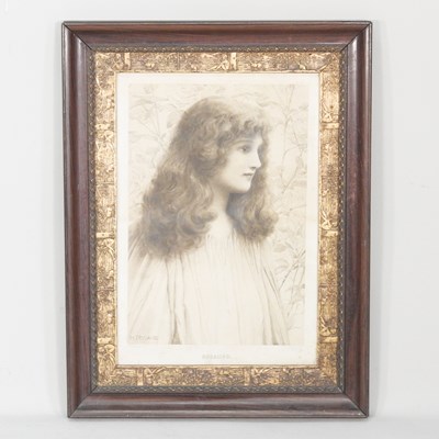 Lot 638 - Henry Ryland, Clytie Rosaling, print, 46 x 31cm