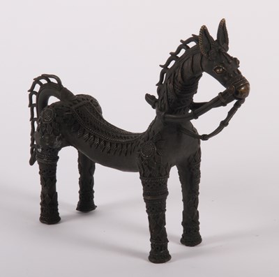 Lot 502 - A stylised bronze model of a horse