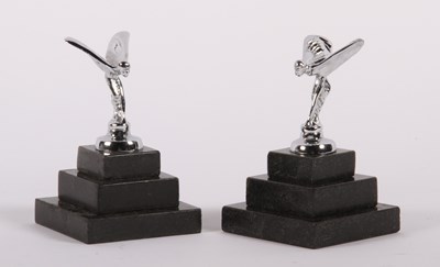 Lot 436 - A pair of metal models of the Spirit of...