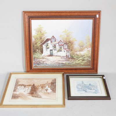 Lot 591 - Continental school, 20th century, landscape...