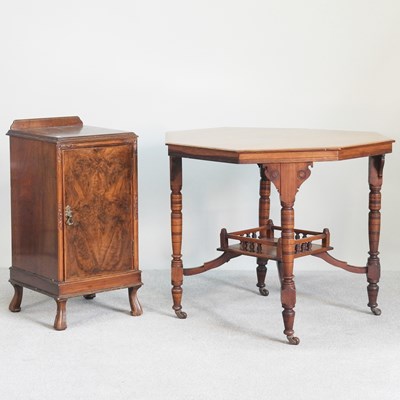 Lot 510 - An Edwardian walnut octagonal occasional table,...
