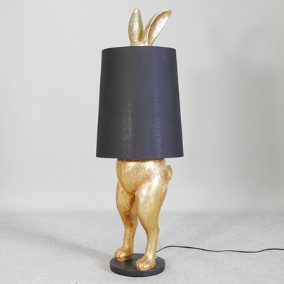 Lot 34 - A modern table lamp, in the form of a gilt...